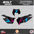 thumbnail image 2 of Kalair GFX Graphics Kit for Ktm 250EXC-F and 350EXC-F (2012-2013) Bolt Series, 2 of 5
