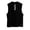 Black, variant on Gtoiithly Men's Half Zip Band Collar Muscle Tank Tops, Sleeveless Quick Dry Breathable Athletic Workout Shirts, Lightweight Summer Streetwear Pullover T-Shirts Black L