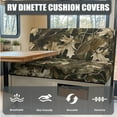 thumbnail image 4 of XYZCANDO Camouflage Leaf Print RV Dinette Cushion Covers Camper Accessories for Inside Couch Cushion Slipcovers Loveseat Slipcovers for Travel Couch (2 Backrest Cover & 2 Bench Cover), 4 of 6