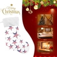 thumbnail image 4 of Coolnut 17.7 Inch Christmas Stockings, 2 PCS USA Flag Stars Presonalized Large Stocking Sock for Family Holiday Xmas Party Decorations, 4 of 7