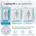 thumbnail image 2 of Bathroom Shower Curtain Liner - Waterproof Plastic Curtain..., 2 of 15