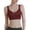 Wine, variant on MEICHEN Wireless Full Coverage Bra for Women Fashion Soft Solid Padded U Back Bralettes Cotton No Show Underwear