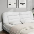 thumbnail image 3 of vidaXL Headboard Cushion White Faux leather, PP fiber 76 in width, 3 of 4