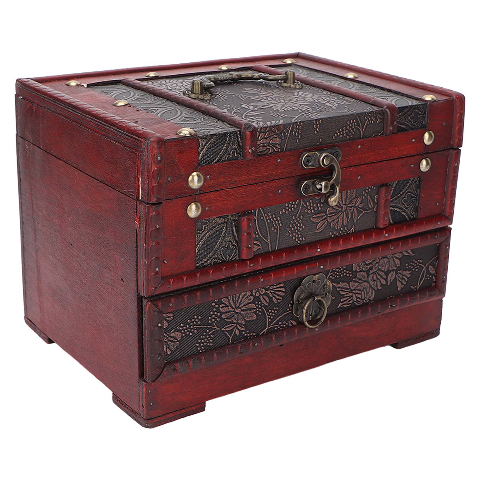 Jewelry Box,Jewelry Box Vintage Grape Wooden Jewelry Box Small