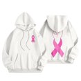 thumbnail image 7 of Fiaer,Women Hoodies Cancer Awareness Fall Sweatshirts for Women 2025 Y2k Fall Winter Plus Size Hooded Tops with Pockets White XL, 7 of 7