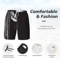 thumbnail image 3 of Haiem Gothic Skull Drape Mens Swim Trunks with Compression Liner 2 in 1 Swimming Shorts Stretch Swimwear Quick Dry,Board Shorts-XX-Large, 3 of 9