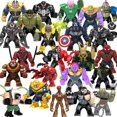 thumbnail image 2 of Bloques de construcción de Disney para niños, Mini modelo de figuras, Big Goblin, Spiderman, Iron Man, Venom, Capitán, Hawk, Deadpool, Armor Technic, City Gift Toys, 2 of 4