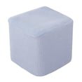 thumbnail image 2 of 10 "-13" Funda Elástica Otomana Reposapiés Reposapiés Cubierta Suave Para Sala De Estar Gris Sunnimix Funda otomana de 1 pieza, 2 of 8