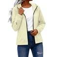 thumbnail image 5 of Zulora Women's Packable Water-Repellent Windbreaker Jacket - Lightweight Hooded Full Zip with Pockets for Travel, Daily Casual & Outdoor Wear, 5 of 9