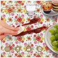 thumbnail image 6 of Pioneer Flower Floral Print Pattern Round Tablecloth 60 X 60 Inch, Wrinkle Resistant Wipeable Table Cloth for Kitchen Dining Picnic Patio Party, 6 of 6