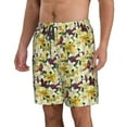 thumbnail image 2 of Logiee Lilies Flowers Print Mens Swim Trunks Quick Dry Board Shorts,Breathable Hawaii Beach Shorts Swimwear Bathing Suits-Large, 2 of 6