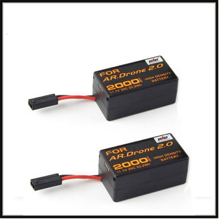 2000mAh 11.1V Powerful Li-Polymer Battery For Parrot AR.Drone 2.0 (Best Battery For Ar Drone 2.0)