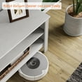 thumbnail image 6 of WAMPAT 70" Farmhouse TV Stand for 75 Inch TV, Wood Entertainment Center for 70 65 55 inch TV Console Media Table with 4 Big Storage Shelf for Living Room Bedroom, White, 6 of 7