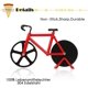 thumbnail image 2 of Cortador de pizza para bicicleta, cortador de pizza doble de acero inoxidable antiadherente de grado alimenticio, diseño profesional. Afortunado Sencillez, 2 of 4