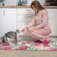 thumbnail image 3 of Pioneer Flower Floral Print Pattern Kitchen Rugs Sets Of 2,Anti Fatigue Kitchen Mat Rugs Non Slip Washable,Decorative Kitchen Floor Mats for Kitchen,Sink,Laundry,17"x30"+17"x47", 3 of 7