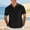 Black, variant on ASDFVBKG Mens Short Sleeve Knit Polo Shirt Summer Casual Ribbed Texture Golf Polos T Shirts Army Green S