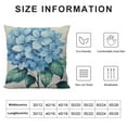thumbnail image 5 of Fenyluxe Hydrangea Pillow Covers Summer Throw Pillow Covers Blue Spring Flower Floral Cushion Covers Square Pillow Cases for Couch Sofa Patio Outdoor Home Decorations, 5 of 5