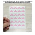thumbnail image 2 of 24pcs Mounting Corner Stickers Lightweight Self-Adhesive Photo for Easy Installment Sticker Waterproof Protect Decor Album Frame DIY Decoration Black, 2 of 5