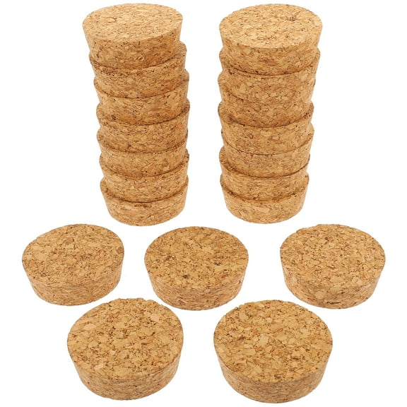 20 Pcs Dasher Refill Glass Bottle Cork Natural Corks Mother
