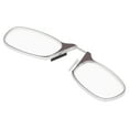 thumbnail image 4 of Gafas de lectura con bloqueo de luz azul, gafas sin brazos, gafas con clip para la nariz para ancianos unisex(+150 marrón), 4 of 14