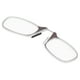 thumbnail image 4 of Anteojos de lectura con bloqueo de luz azul, sin patillas, con clip para la nariz, unisex, para personas mayores (+200 marrón), 4 of 10