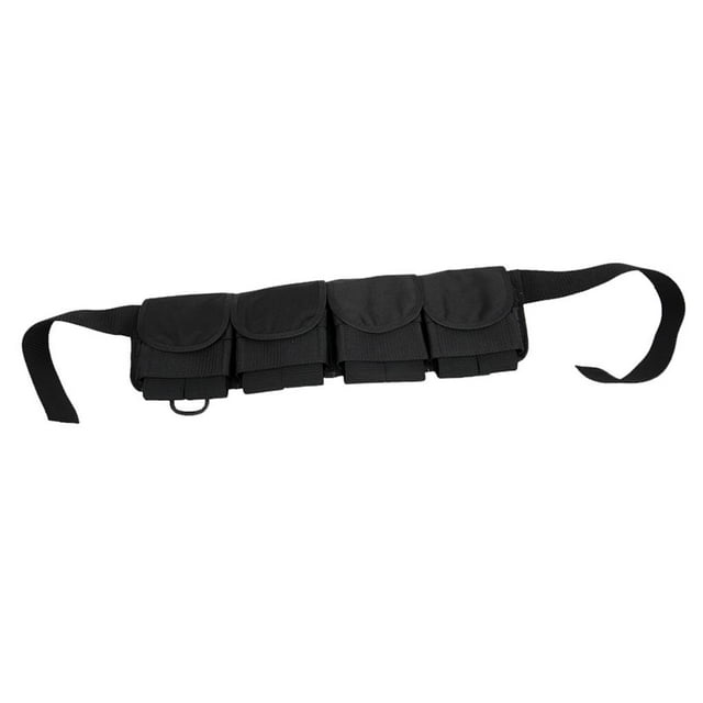 Cinturón de pesas de buceo Perfecl con 4 bolsillos Negro 4.4 lbs