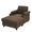 Brown, variant on Aukfa Accent Chair with Storage Ottoman & Cup Holders, Convertible Sleeper Recliner Lounge Chair with Adjustable Backrest, USB-C Port & Side Pocket, Brown