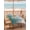 Turquoise, variant on Outdoor Tablecloth with Umbrella Hole and Zipper, Turquoise Geometric Square Table Cloth 54x54 Inch Waterproof Tablecloth, Modern White Stripe Distortion Art Picnic Table Cover for Patio Camping