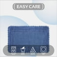 thumbnail image 4 of Better Trends 17" x 24" Bathroom Rug – 100% Cotton, Extra Soft Tufted Reversible Bath Mat, Water-Absorbent, Machine Washable (Blue) Lilly Crochet Collection, 4 of 7