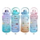 thumbnail image 5 of Termo Botella de agua de gran capacidad de 2000 ml Marcador de tiempo Taza de bebida helada (púrpura) Likrtyny Libre de BPA, 5 of 9