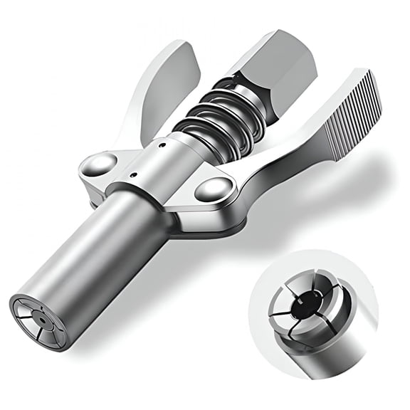 ZEPARO Grease Gun Nozzle Grease Coupler Grease Tip Grease Fittings Duty Quick Release Grease Coupler Compatible with All Grease 1/8