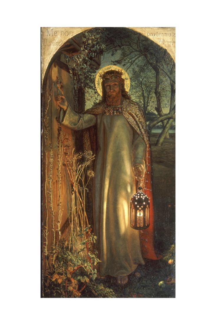 Jesus Knocking The Door Modern Painting Big Framed Wall Art Picture Print On Canvas The Giclee Artwork for Home Decor and Office Decorations 12x12