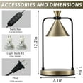 thumbnail image 6 of Candle Warmer Lamp with Timer, Dimmable Candle Light Electric Candle Warmer Compatible with Various Candles, Candle Holders for Home Decor, Gifts for Mothers Day/Birthday/House Warming, 6 of 6