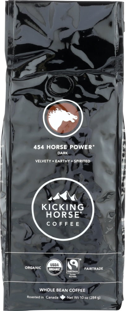 Photo 1 of 2 Kicking Horse Coffee - Organic Fairtrade Whole Bean Coffee 454 Horse Power Dark Roast - 10 oz. ** BEST BY 7/15/22*** NO RTURNS NO REFUNDS***