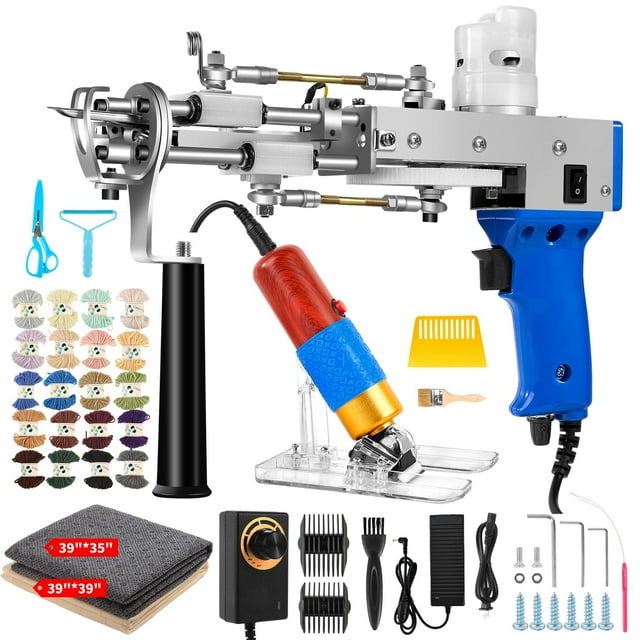 Pistola para hacer mechones de alfombras Vehipa con kit recortador de alfombras
