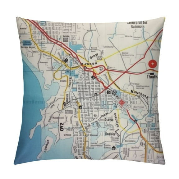 Heduofu Outdoor Throw Pillow Covers Waterproof Nautical Accent Throw Pillow Covers Abstract Throw Pillow Covers Farmhouse Decorative for Couch Garden Tent Balcony White