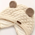thumbnail image 5 of VNKIDY Kids Hats Children Cute Solid Color Knitted Baby Hat With Animals Ear Design Warm Cozy Winter Cap Soft Earflap Beanie For Cold Weather Protection Stylish Headwear, 5 of 5