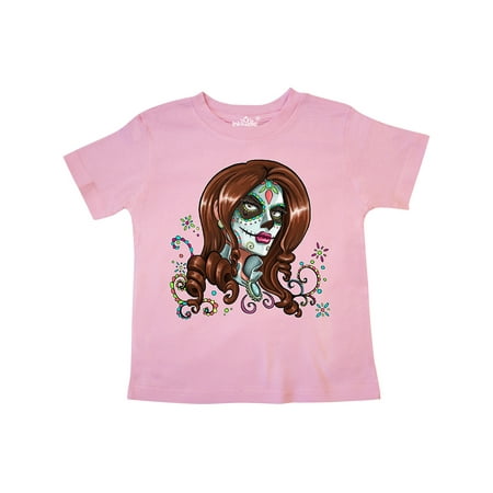 

Inktastic Day of the Dead Woman in Sugar Skull Makeup Gift Toddler Boy or Toddler Girl T-Shirt