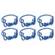 thumbnail image 5 of Juego de 6 anillos para servilletas con letras Bismillah para bodas y fiestas. azul, 5 of 9