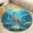 Flannel-3, variant on Enchanted Forest Fox Scene Round Area Rugs for Bedroom Living Room, 4FT Soft Comfy Indoor Circle Carpets, Floor Mat