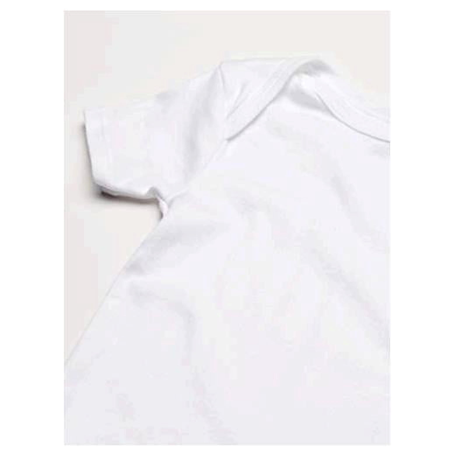 GERBER Baby 5-Pack Solid Onesies Bodysuits, White, 4T, White, Size 4T