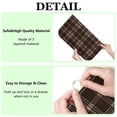 thumbnail image 6 of Brown Beige Checkerboard Checkered Pattern Dish Drying Mat for Kitchen 1 Pack, Ultra Absorbent Microfiber Dishes Drainer Mats,16"x18", 6 of 6