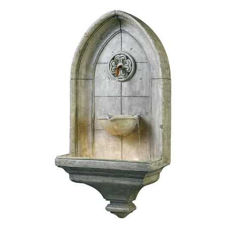 53265CT Canterbury Wall Fountain in Cement Finish