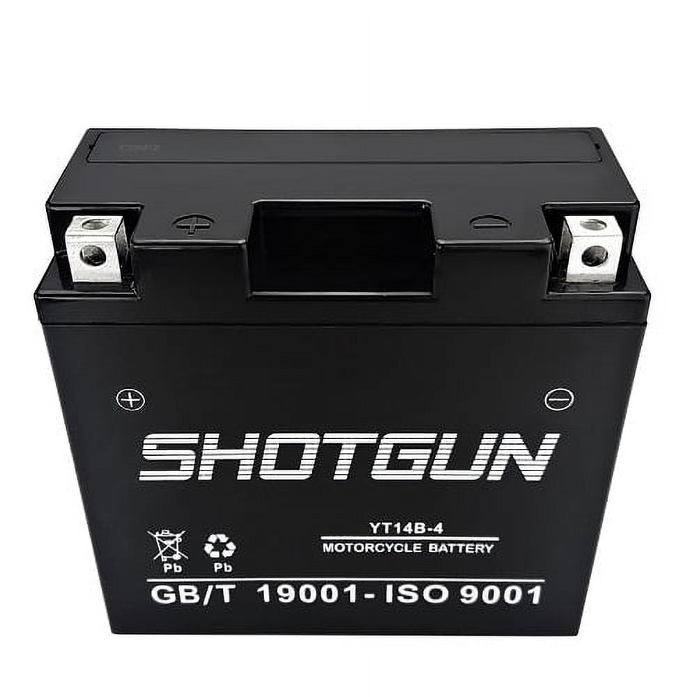 YT14B-BS High Performance - Maintenance Free - Sealed AGM Motorcycle Battery