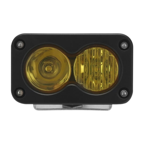 Luz de trabajo LED universal Lámpara de conducción de accesorios de instalación fácil para scooters eléctricos de remolque de motocicleta Amarillo