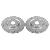 Power Stop EBR1209XPR Evolution Drilled & Slotted Rotors -Rear