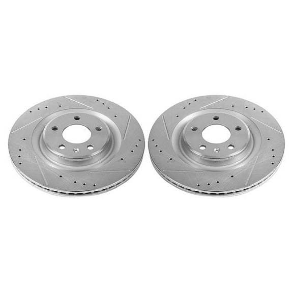 Power Stop EBR1209XPR Evolution Drilled & Slotted Rotors -Rear
