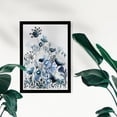 thumbnail image 2 of Wynwood Studio Floral and Botanical Framed Wall Art Prints 'Deep Blue Forest' Gardens Home Décor - Blue, White, 13" x 19", 2 of 4