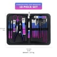 thumbnail image 5 of 9/18 pcs Gradient Color Nail Clippers Manicure and Pedicure Tool Set - Includes Cuticle Nippers and Cutter Kit - Portable Groom, 5 of 6