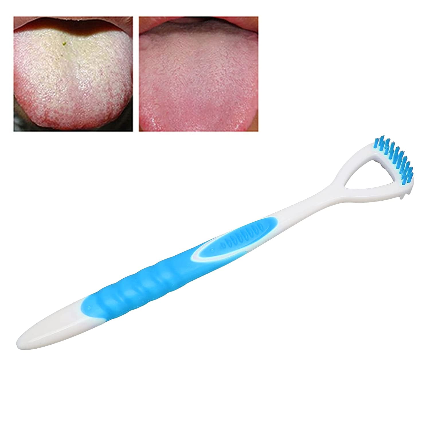 Tongue Brush,Tongue Scraper Bad Breath Removal Tongue Brush Oral Care